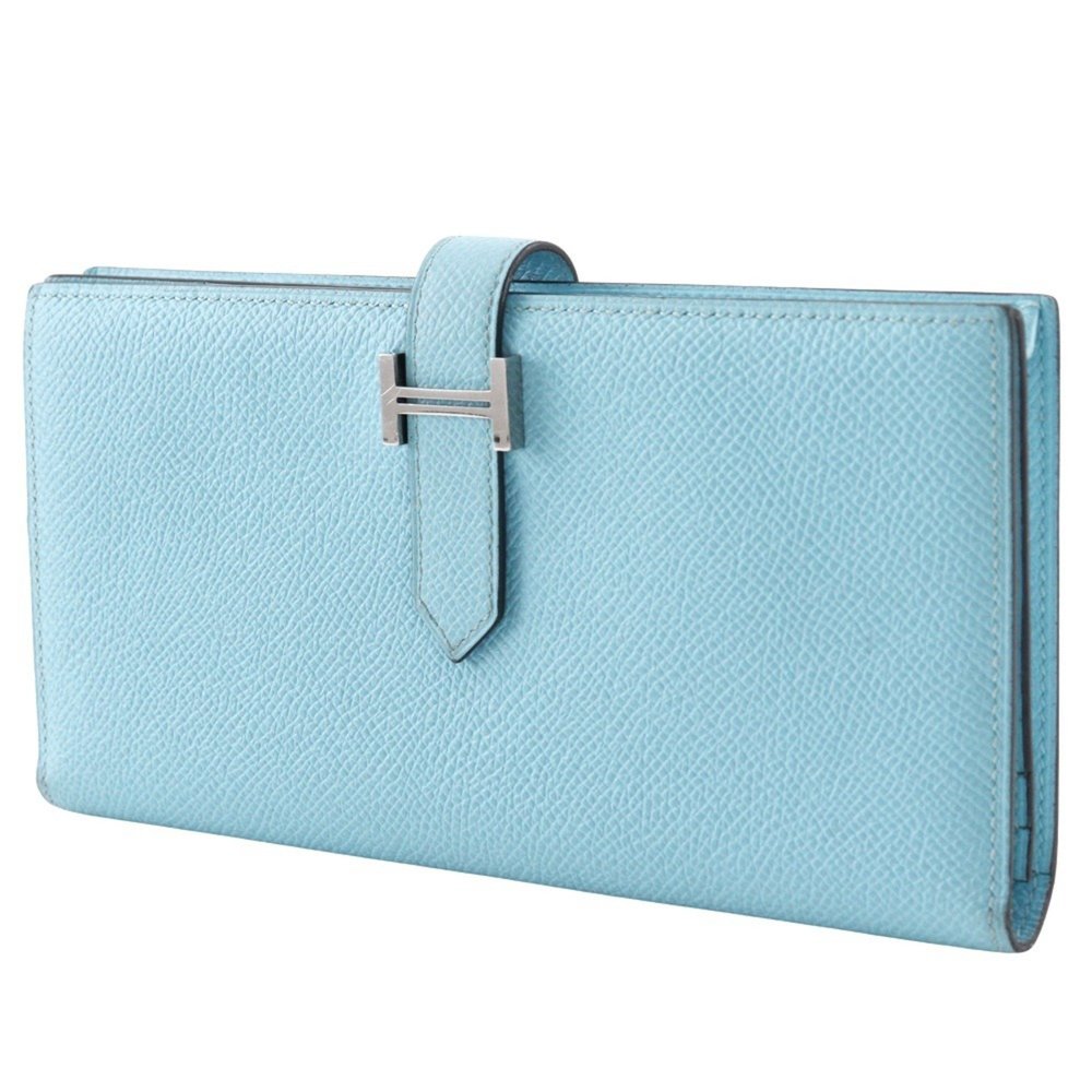 HERMES Blue Bean Wallet - Picture 2 of 15
